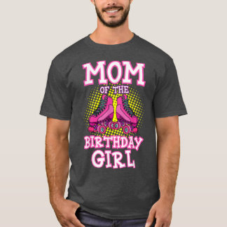 T-shirt Maman of the Birthday Girl Roller Skates Anniversa