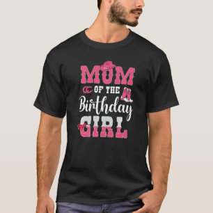 T-shirt Maman Of The Birthday Girl Western Cowgirl Thème 2