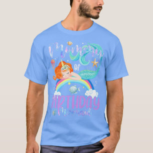 T-shirt Maman Of The Birthday Girls Mermaid Magic Family U