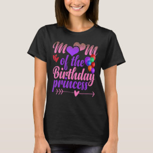 T-shirt Maman of the Birthday Princess Girls Party Event K