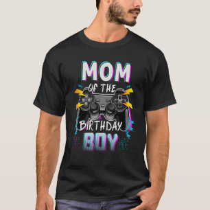 T-shirt Maman Of The Birthday Son Garçon Vidéo Gamer Mère