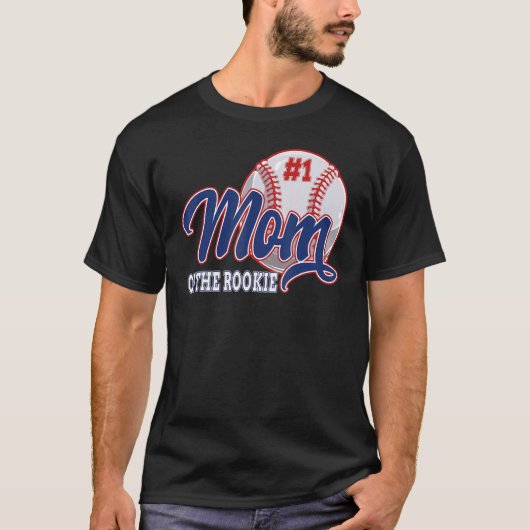 T-shirt Maman Of The Rookie Baseball 1er Anniversaire Base (Devant)