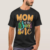 T-shirt Maman Of The Sweet One Pineapple 1er Anniversaire  (Devant)