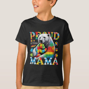 T-shirt Maman ours autiste fière Amour Sensibilisation à l