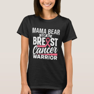 T-shirt Maman Ours D'Un Cancer Du Sein Guerrier Soutien Br