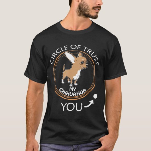 T-shirt Maman Papa Amoureux de les chiens Cercle Of Trust (Devant)