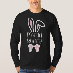 T-shirt Maman Papa Bunny Jour de Pâques Papa Enceinte Mama