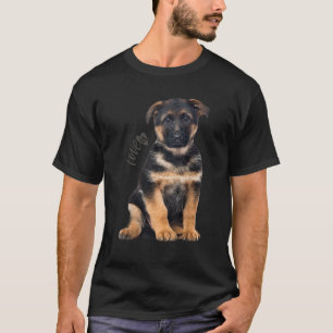 T-shirt Maman Papa Chien Berger Allemand Amour Animal Fami