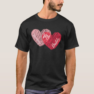 T-shirt Maman papa et moi Coeurs mignons Saint Valentin