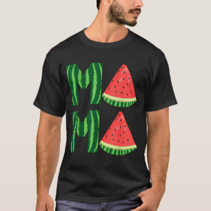 T-shirt Maman pastèque féminine mignonne vintage fruit d'é