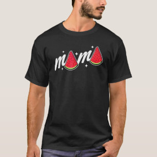 T-shirt Maman Pastèque Fruit d'été Tranche de Pastèque Mot