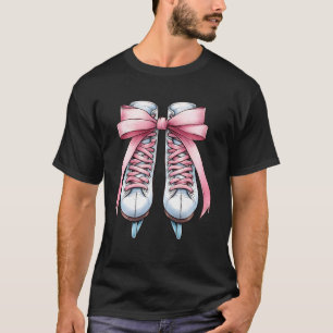 T-shirt Maman patineuse artistique Coquette Bow Fête des m