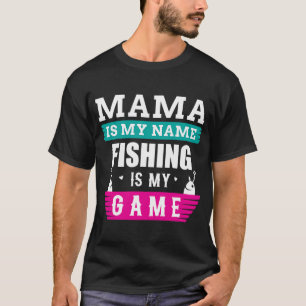 T-shirt Maman pêcheuse à la ligne disant