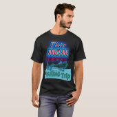 T-shirt Maman pêcheuse d'Ocracoke (Devant entier)