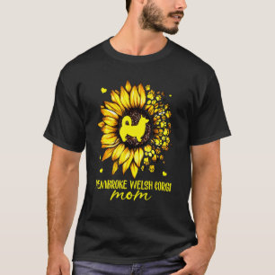 T-shirt Maman Pembroke Welsh Corgi Aime Maman Tournesol