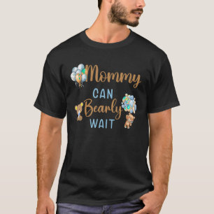 T-shirt Maman peut attendre sans sexe baby shower M