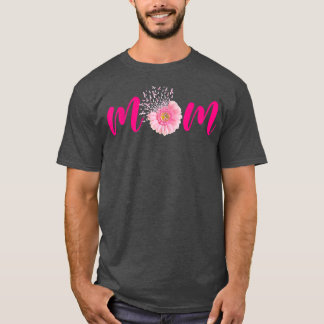 T-shirt Maman Pink Ribbon Sunflower Conscience du cancer d