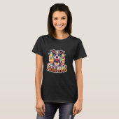 T-shirt Maman Pittie Mère Pitbull Chiot Chien (Devant entier)