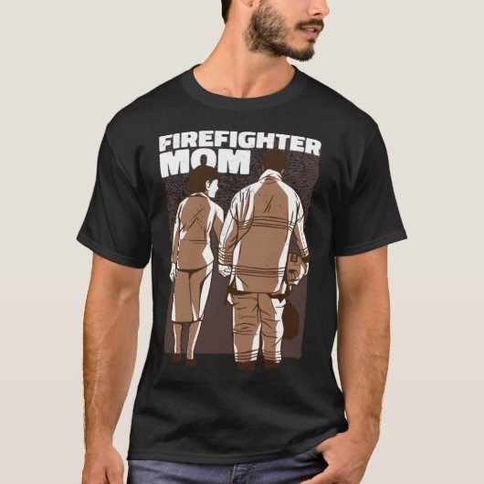 T-shirt Maman pompier (Devant)