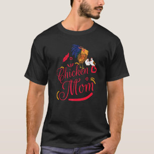 T-shirt Maman Poule Drôle Amour de Poulet Coq