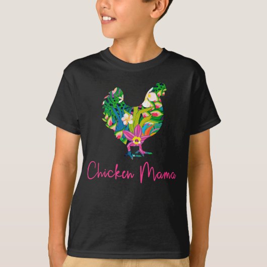 T-shirt Maman poule poule poule fermier femme fermière mig (Devant)