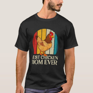 T-shirt Maman Poulet Agricultrice Meilleure Maman Poulet D