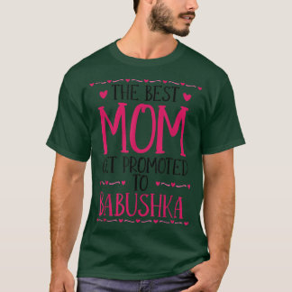 T-shirt Maman Promue À Babushka Grand-mère Mère Russie