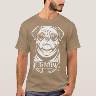 T-shirt maman pug adorable petit chiot