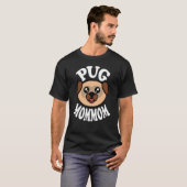 T-shirt Maman Pug Mignonne (Devant entier)