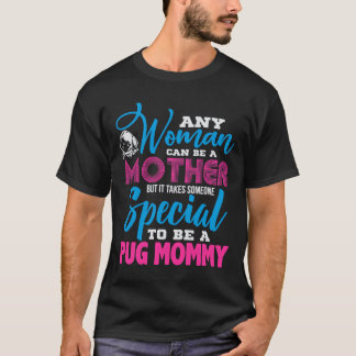 T-shirt Maman Pug Mignonne Idée Cadeau Essentiel Maman Chi