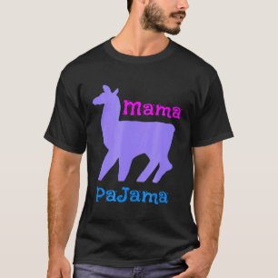 T-shirt Maman Pyjama Lama Violet