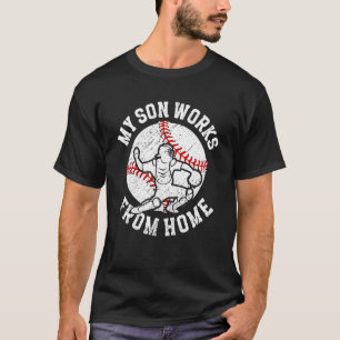 T-shirt Maman receveur de baseball drôle Maman receveur de