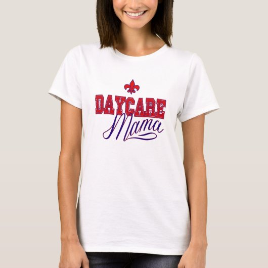 T-shirt Maman Red et bleu de garde (Devant)