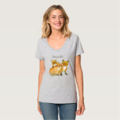T-Shirt Maman Renard Rouge (Devant entier)