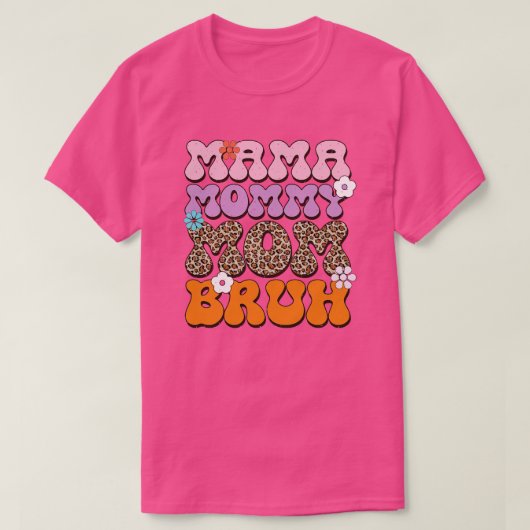 T-shirt Maman rétro 3 (Design devant)