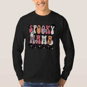 T-shirt Maman Rétro Groovy Fantomatique d'Automne Hallowee