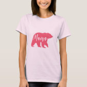 T-shirt Maman rose Bear (Devant)