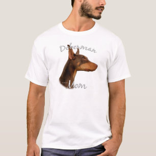 T-shirt Maman (rouge) 2 de Pinscher de dobermann