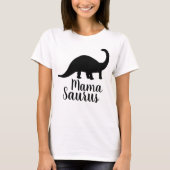 T-shirt Maman Saurus Brontosaurus Silhouette (Devant)