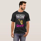 T-shirt Maman Saxophone Comme Une Maman Normale Mais Saxer (Devant entier)