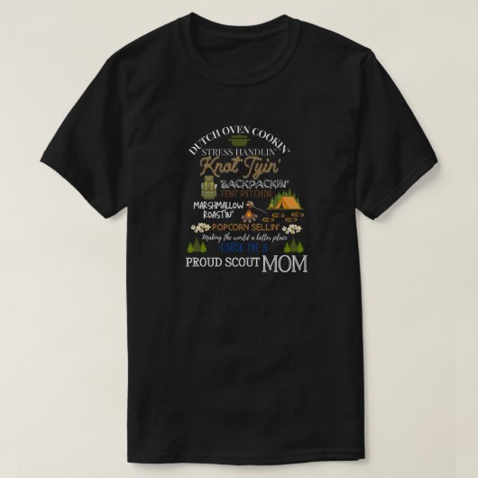T-shirt maman scoute fière (Design devant)