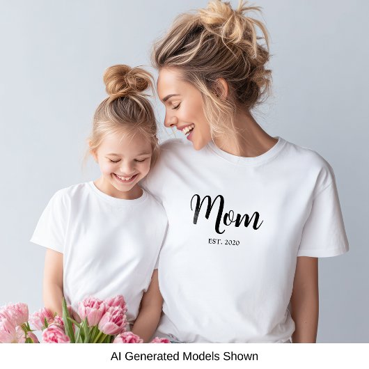 T-shirt Maman Script Établi
