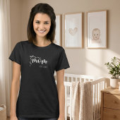 T-shirt Maman Script Établie Arc Cute