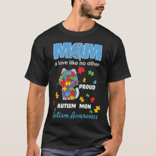 T-shirt Maman sensibilisée à l'autisme Amour maternel Mama