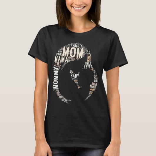 T-shirt Maman Silhouette (Devant)