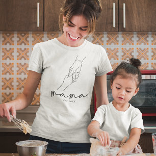 T-shirt Maman Simple et établie