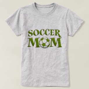 T-shirt maman Soccer Vert