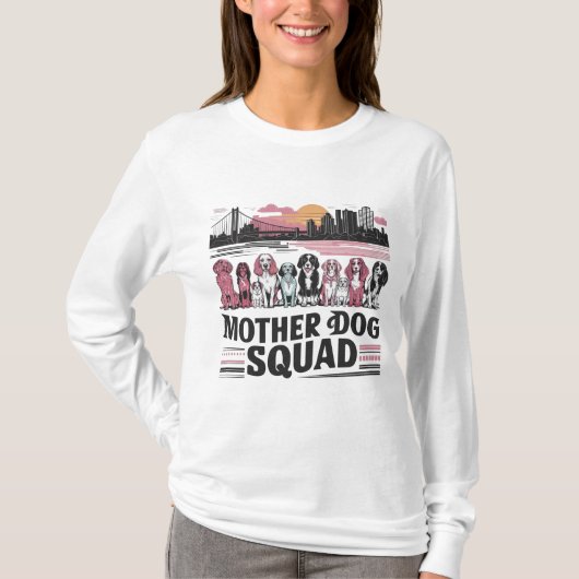 T-shirt Maman Squad - Fête des Mères (Devant)