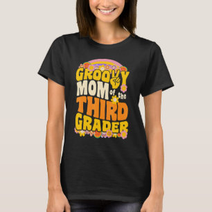 T-shirt Maman super de la troisième catégorie Retro Wavy l