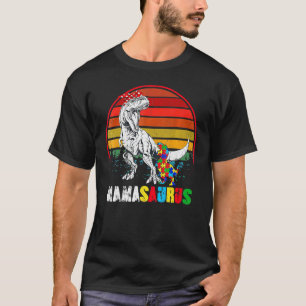 T-shirt Maman T rex Mamasaurus mignonne Mois de la sensibi
